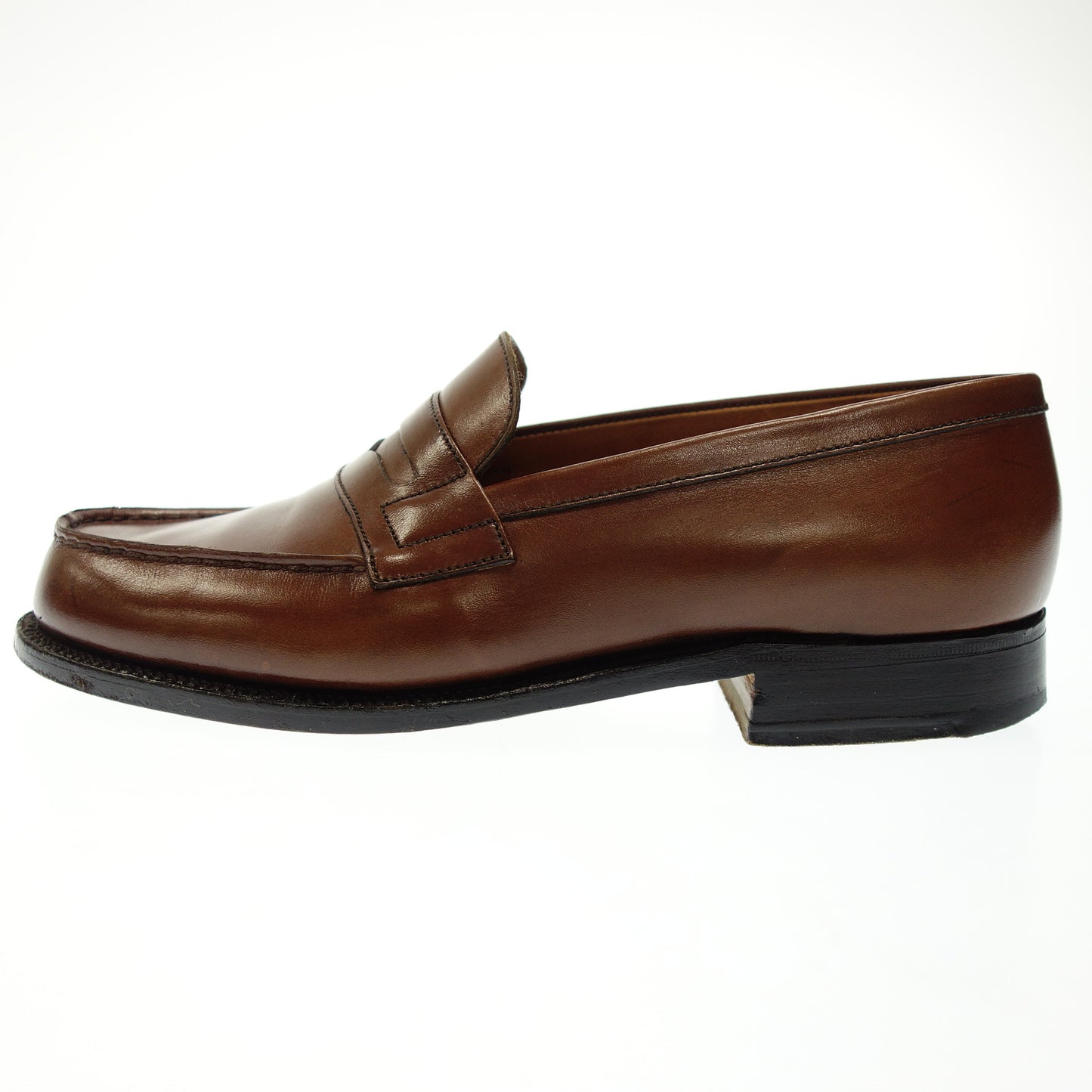 美品◆ジェイエムウエストン レザーローファー 180 シグニチャー レディース 2.5D 茶系 J.M. WESTON【AFC51】