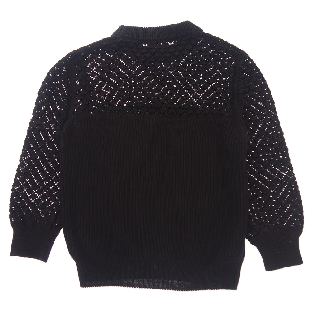 中古◆ボッテガヴェネタ ニット クルーネック セーター レディース ブラック サイズ42 BOTTEGA VENETA【AFB12】