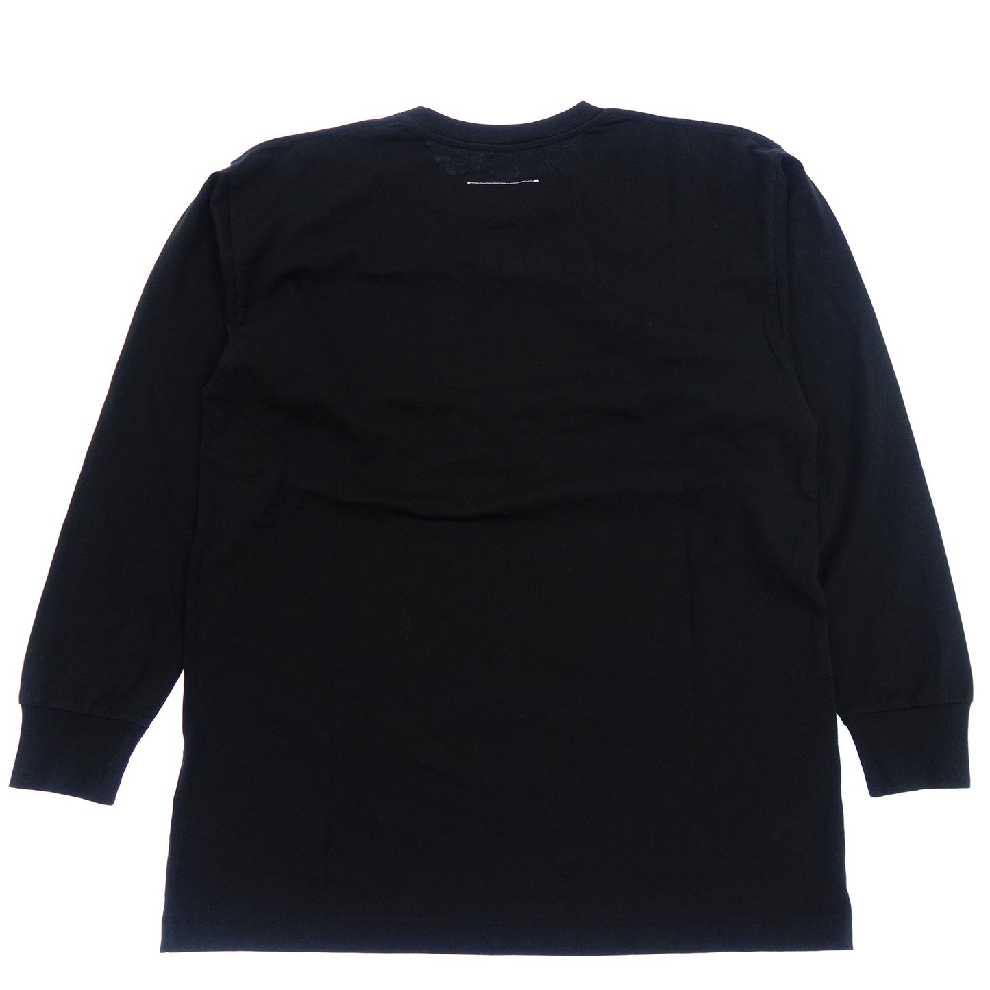 エムエムシックス ロングTシャツ 胸ロゴ ブラック レディース 14 MM6【AFB21】【中古】