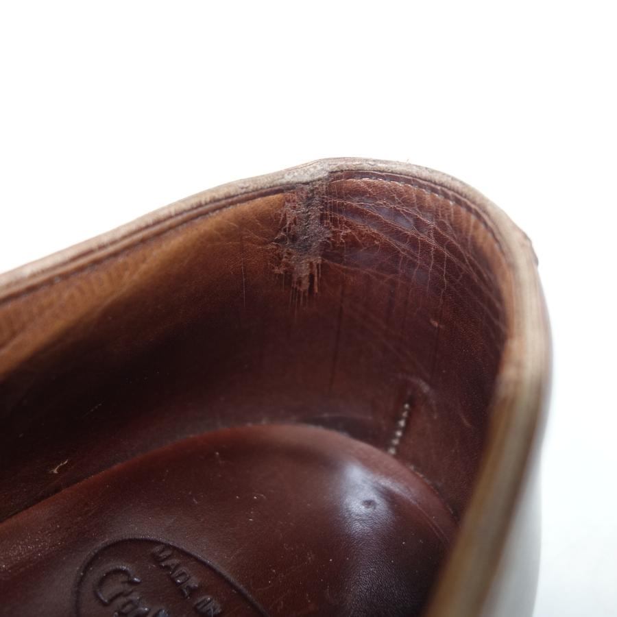 美品◆クロケット&ジョーンズ レザーシューズ ベルグレイブ パンチドキャップトゥ メンズ 6D 茶 CROCKETT&JONES【LA】
