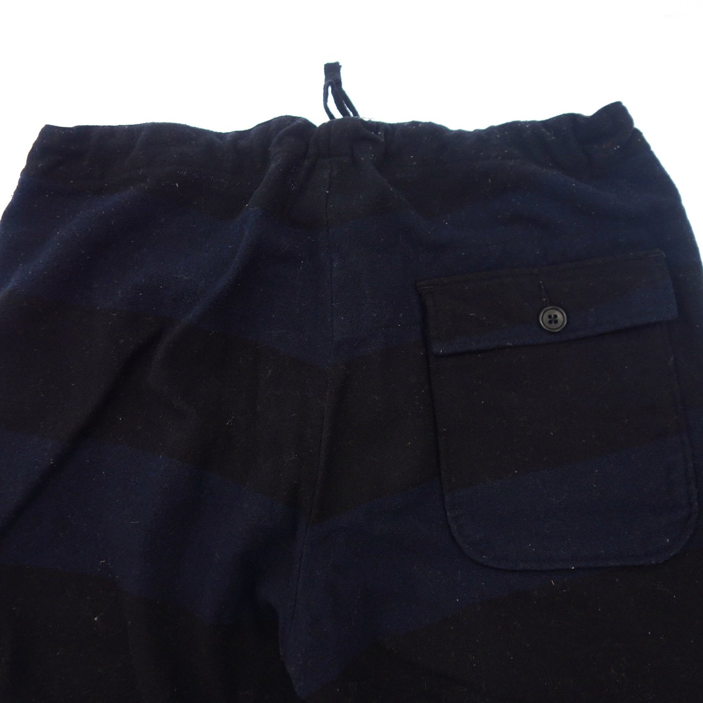 中古◆エンジニアドガーメンツ パンツ ウール ボーダー柄 メンズ S 黒系 ENGINEERED GARMENTS【AFB2】