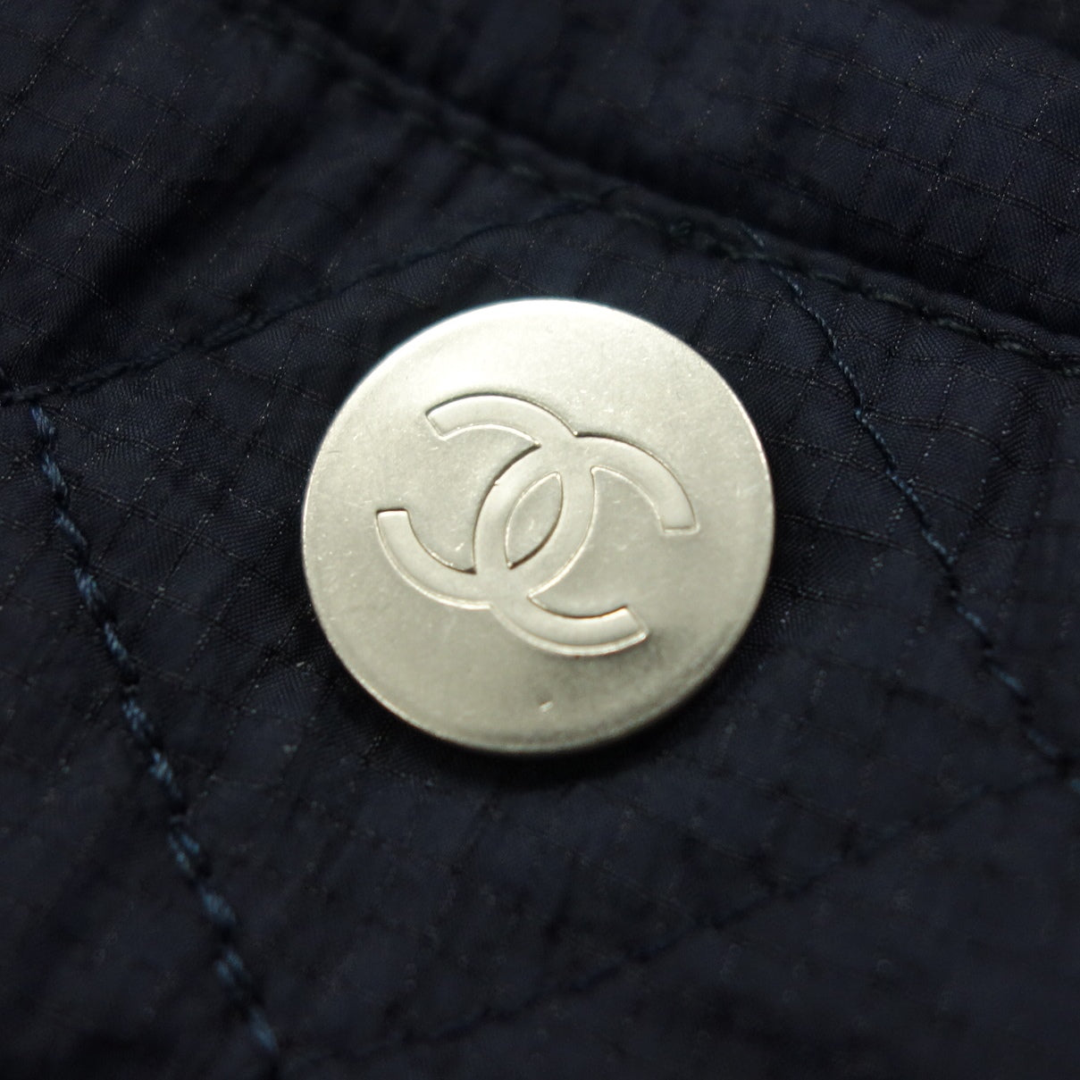 極美品◆シャネル ショートパンツ キルティング ココマーク ナイロン ネイビー レディース サイズ36 CHANEL【AFB47】