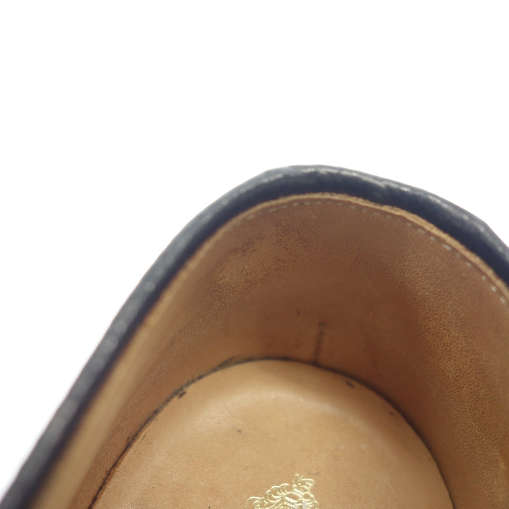 美品◆クロケット&ジョーンズ ウイングチップレザーシューズ グレイン ペンブローク2 メンズ サイズ7E ブラック Crockett&Jones PEMBROKE 2【LA】