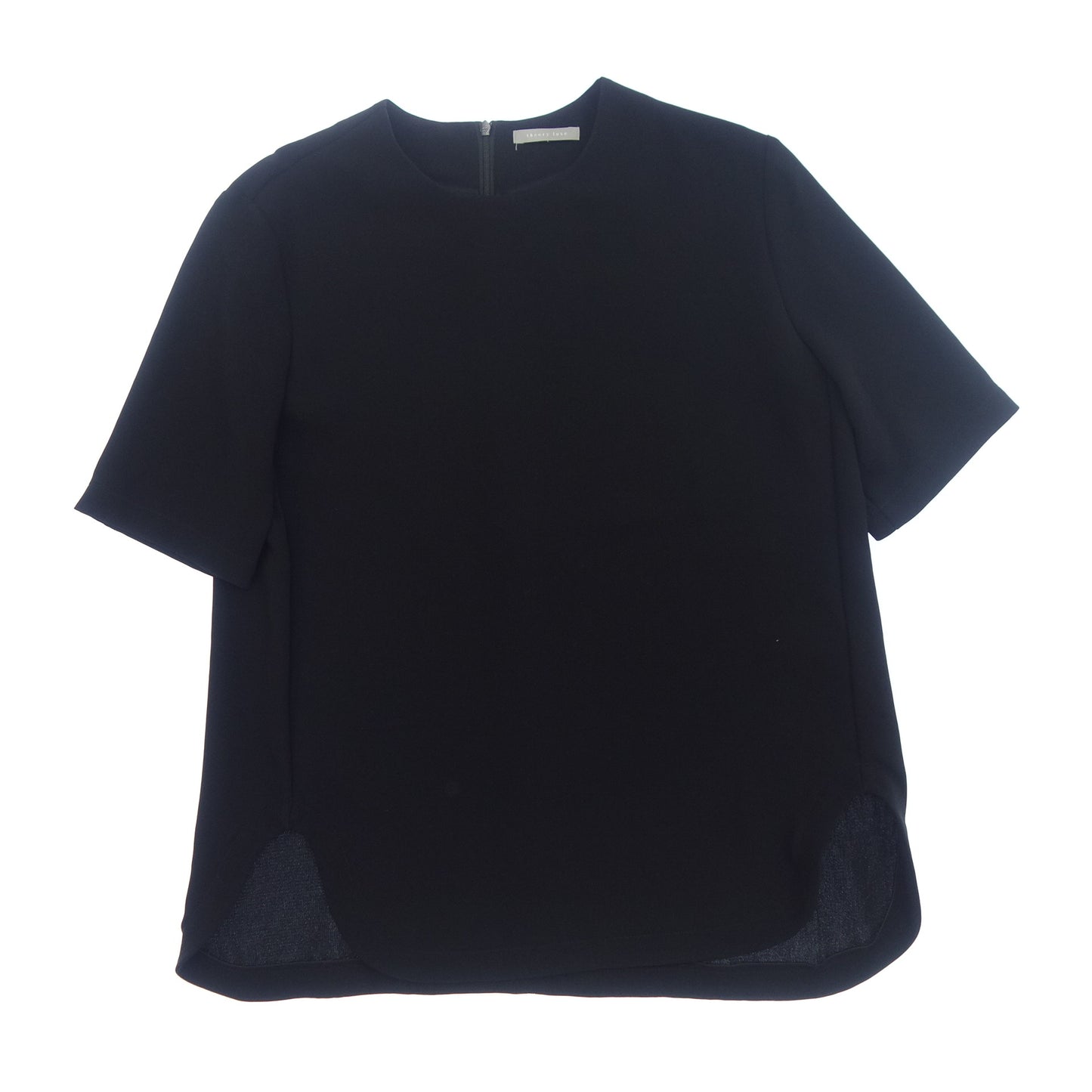 美品◆セオリー リュクス Tシャツ レディース ブラック系 サイズ38 theory luxe【AFB41】