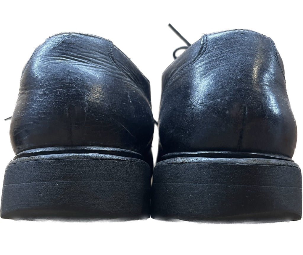 Used ◆ Paraboots Leather Shoes U Tip Chamboard Big Tag UK8 Equivalent Black PARABOOT