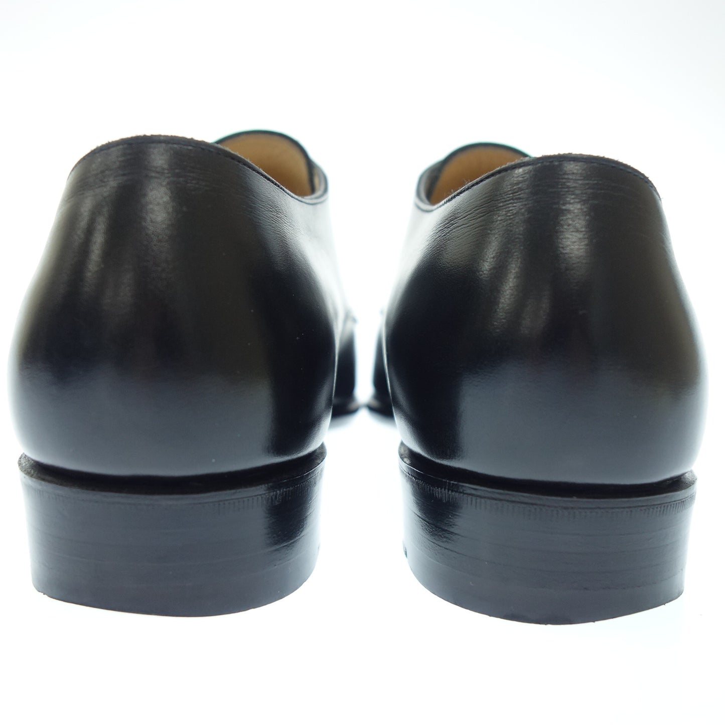 美品◆三陽山長 レザーシューズ ダブルモンク 源四郎 メンズ ブラック サイズ6.5【LA】