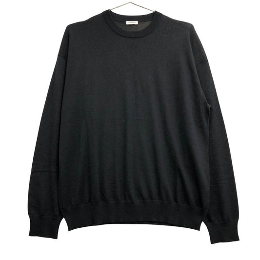 新品同様◆キャッシュ＆バルバ カーディガン ウーステッドカシミヤ 150 ブラック メンズ サイズ2 IMWSW001 Cash&Barba 【AFB17】
