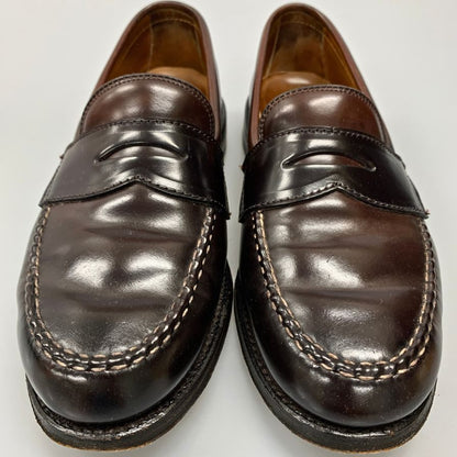 オールデン ユナイテッドアローズ コインローファー コードバン レザー 99161 別注 ブラウン メンズ サイズ6 Alden UNITED ARROWS ローファー 約24.0cm【LA】【中古】