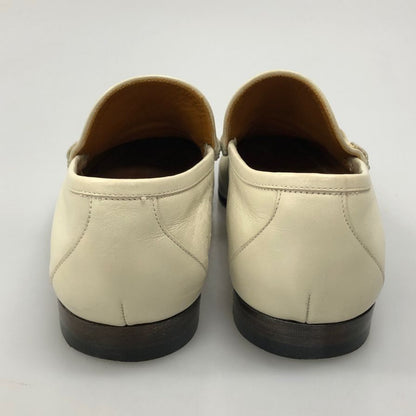 グッチ ビットローファー 174325 メンズ ホワイトサイズUK4.0 GUCCI 約23.0cm【AFC3】