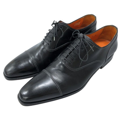 サントーニ レザーシューズ ストレートチップ 8136 ブラック サイズUK8 Santoni 約26.5cm【AFC41】