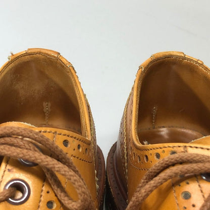 トリッカーズ バートン ウイングチップ カーフ エイコンアンティーク UK8 Tricker’s 約26.5cm【AFC5】