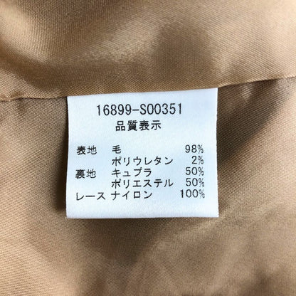 中古◆フォクシー ブティック ワンピース ノースリーブ ウール 16899 キャメル レディース サイズ40 FOXEY BOUTIQUE 【AFB20】