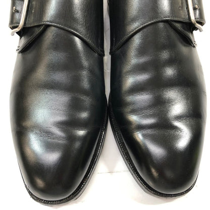 クロケット＆ジョーンズ PORTSMOUTH シングルモンク カーフ ブラック サイズUK6E メンズ Crockett & Jones 約24.5cm【YB6】