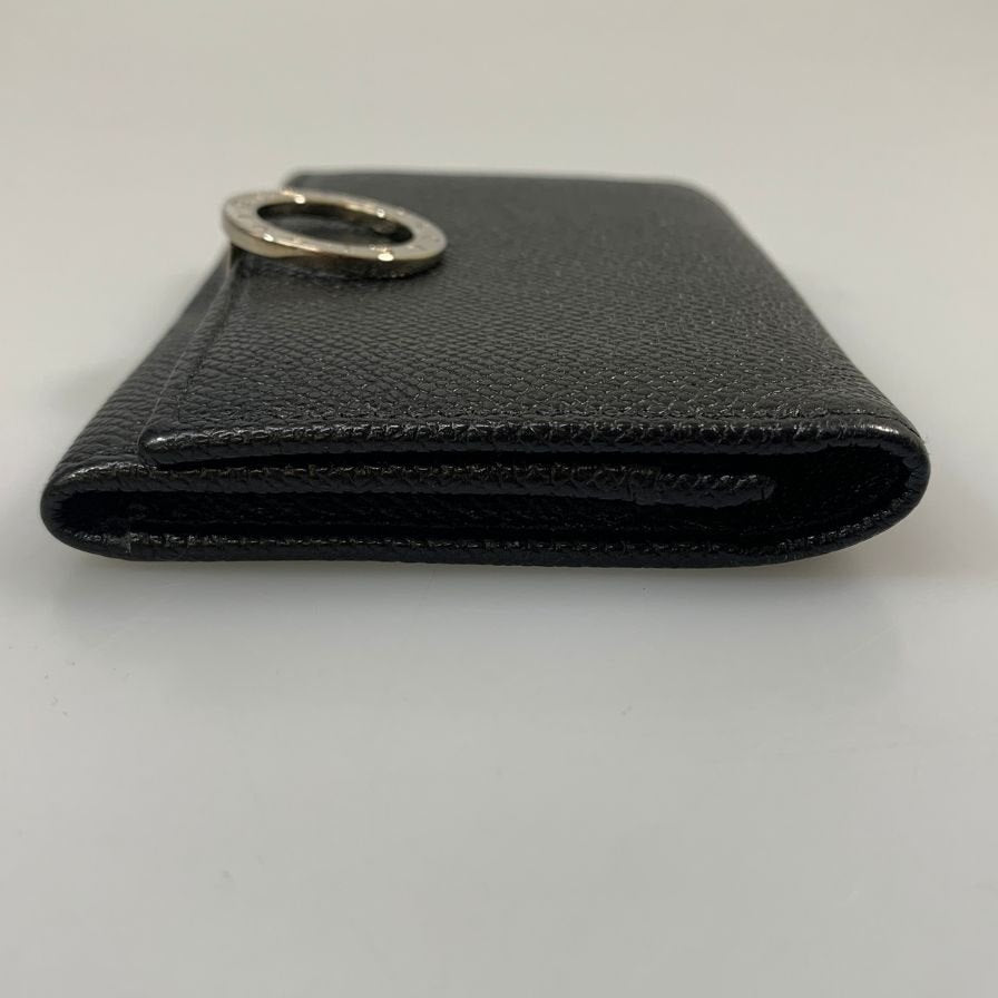 ブルガリ カードケース パスケース カード入れ 名刺入れ ブラック レザー BVLGARI【AFI22】