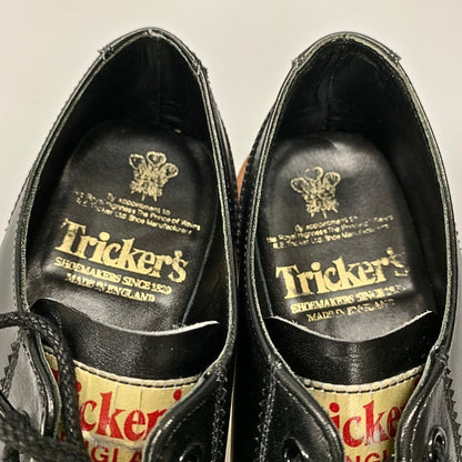 トリッカーズ レースアップシューズ モンキーシューズ L6474 ローカット ブラック メンズ サイズ6 Tricker’s ビジネスシューズ 約24.0cm【LA】【中古】