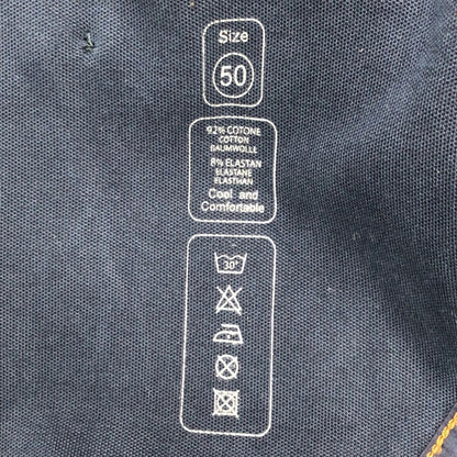 中古◆チルコロ 6Bダブル コットン ジャージー ジャケット ネイビー 50サイズ CIRCOLO 【AFB32】