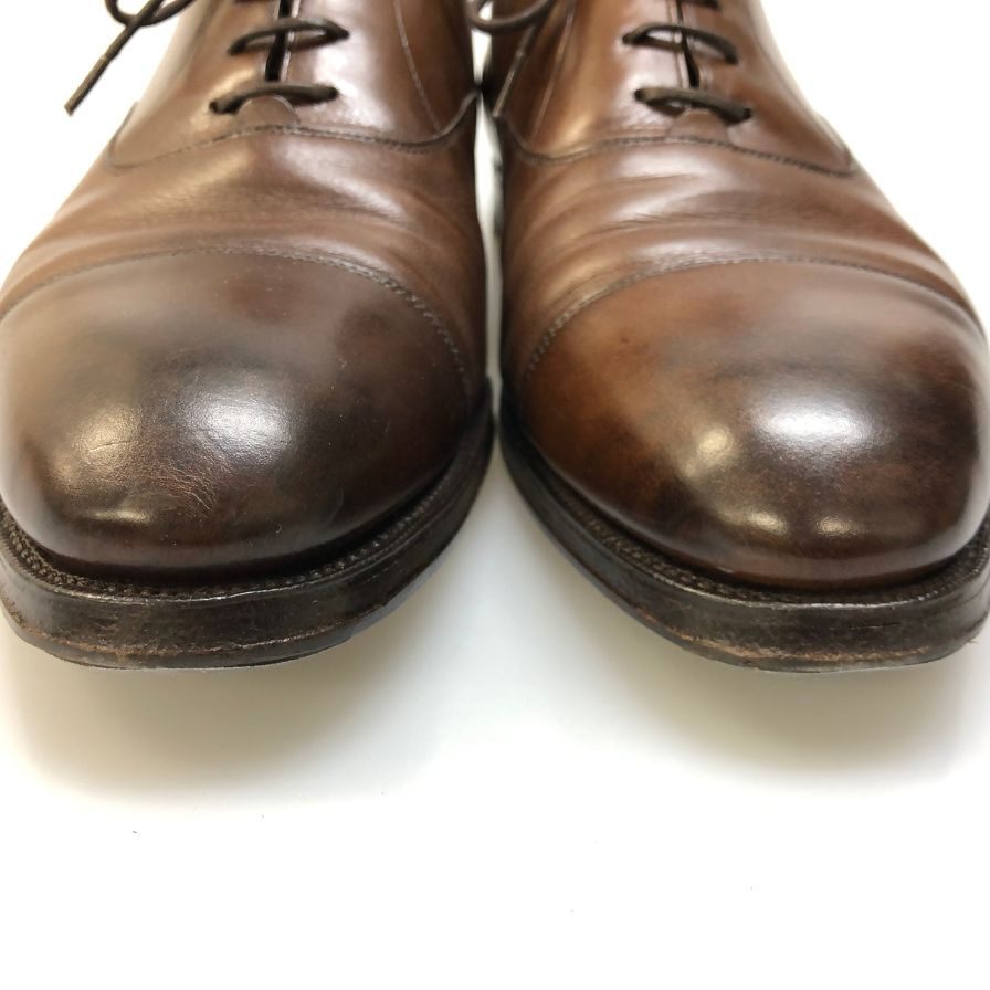エドワードグリーン ストレートチップ ダークオーク 202ラスト サイズUK8.5E EDWARD GREEN ビジネスシューズ 約27.0cm【LA】【中古】