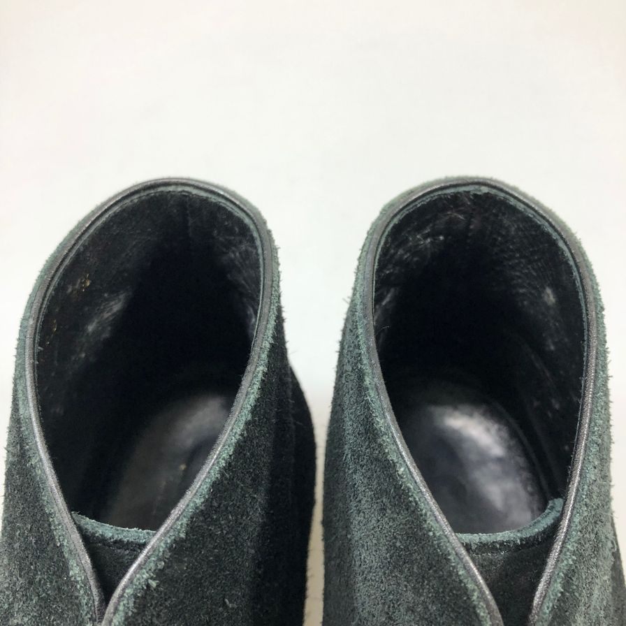 三陽山長 ユナイテッドアローズ別注 チャッカブーツ スエード ブラック サイズ8.5 メンズ SANYO YAMACHO 約26.5cm【AFC3】