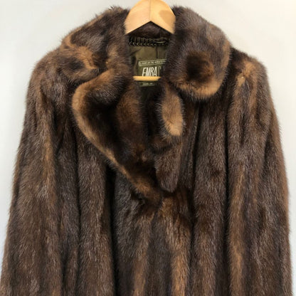 美品◆FUR SALON 高島屋 ファーコート ミンク ロング丈 ブラウン 【AFF22】