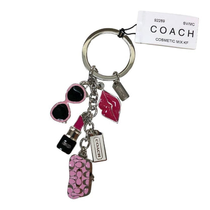 コーチ キーホルダー 口紅 サングラス バッグ チャーム シルバー COACH