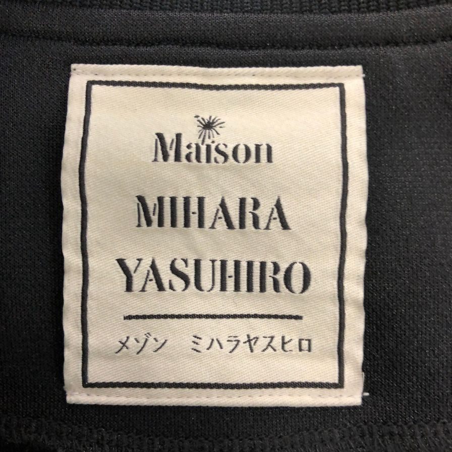 美品◆メゾン ミハラヤスヒロ 24SS ワイドバックトラックジャケット ブラック サイズ46 メンズ Maison MIHARA YASUHIRO 【AFA21】