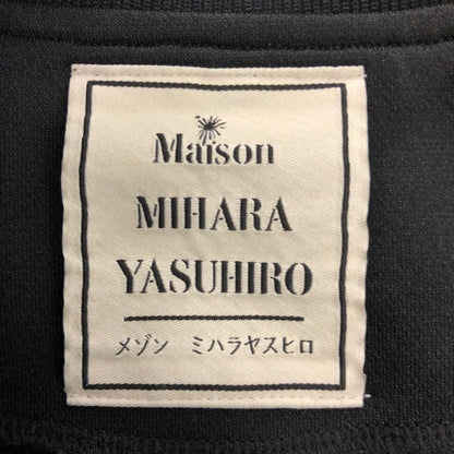 美品◆メゾン ミハラヤスヒロ 24SS ワイドバックトラックジャケット ブラック サイズ46 メンズ Maison MIHARA YASUHIRO 【AFA21】