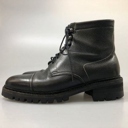 ジョンロブ ロッキー ブーツ グレインレザー ブラック サイズ7.5 メンズ JOHN LOBB 約26.0cm【AFC42】