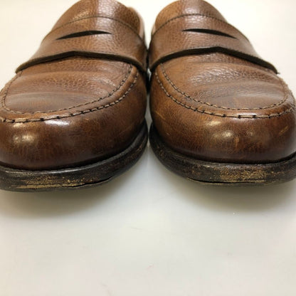 クロケット&ジョーンズ ペニーローファー グレインレザー ブラウン メンズ Crockett&Jones 約不明cm【AFC31】