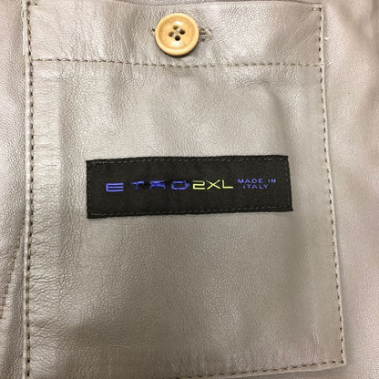 極美品◆エトロ ムートンコート シープスキン サイズXL ブラウン ETRO 【AFF22】