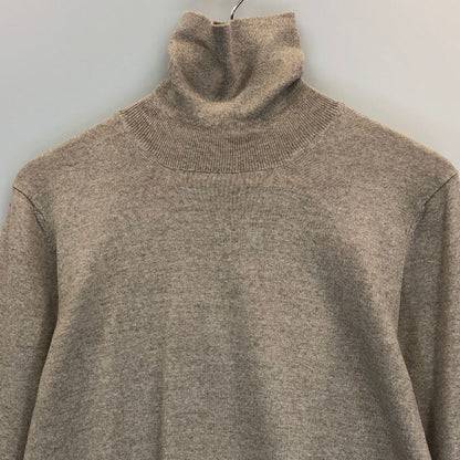 極美品◆グランサッソ カシミヤ混タートルネックニット グレージュ サイズ46 GRAN SASSO 【AFB8】