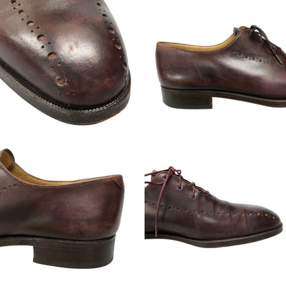 ベルルッティ レースアップシューズ パンチング バーガンディ サイズ36  Berluti 約22.5cm【AFC44-2】