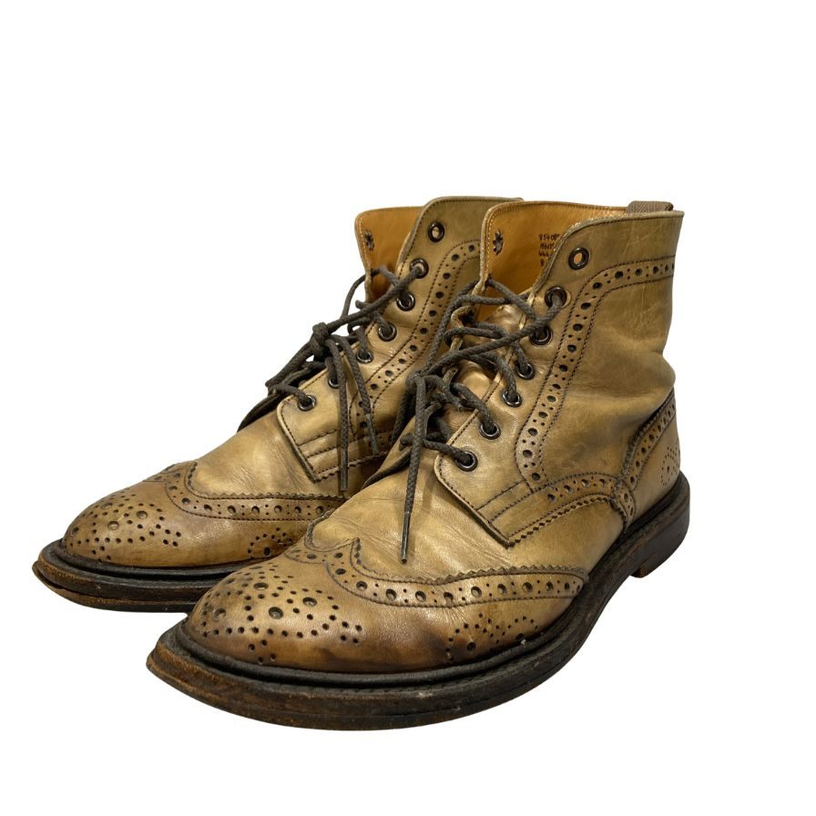 トリッカーズ ウイングチップレザーシューズ M6178 メンズ ブラウン系 サイズ8.5 Tricker's 約27.5cm【AFC41-2】