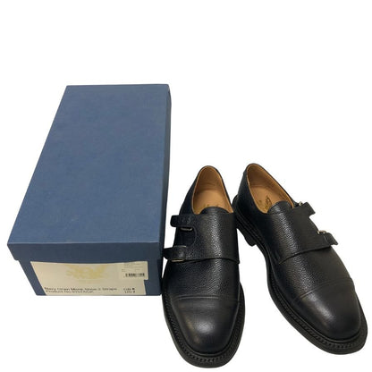 マーク マクナイリー  シボレザー ダブルモンク ブラック サイズ6 メンズ MARK MCNAIRY 約25.0cm【AFD6】
