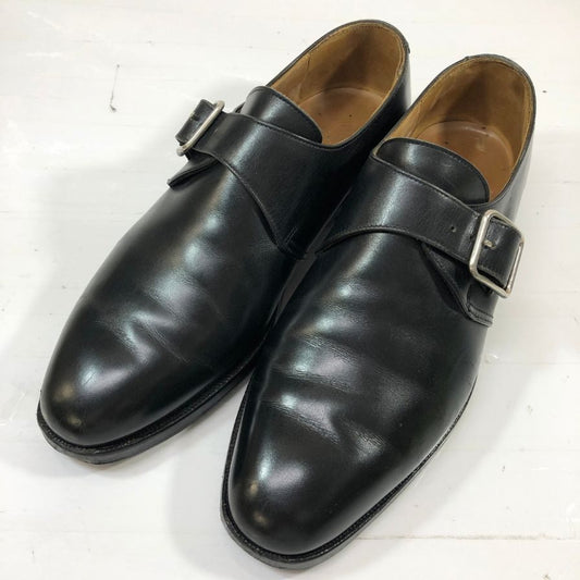 クロケット＆ジョーンズ PORTSMOUTH シングルモンク カーフ ブラック サイズUK6E メンズ Crockett & Jones 約24.5cm【YB6】