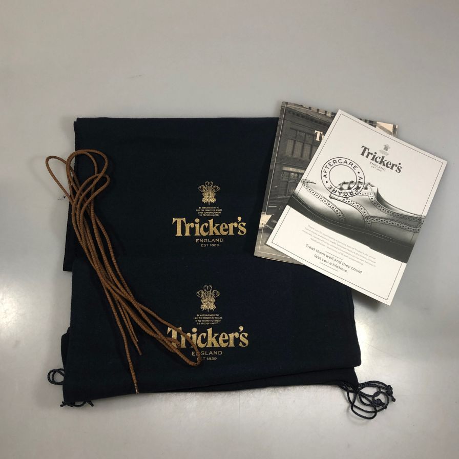 トリッカーズ カントリーブーツ ウイングチップ ストウ WS634 メンズ サイズ 7ハーフ レッド  Tricker's ブーツ 約26.0cm【LA】【中古】