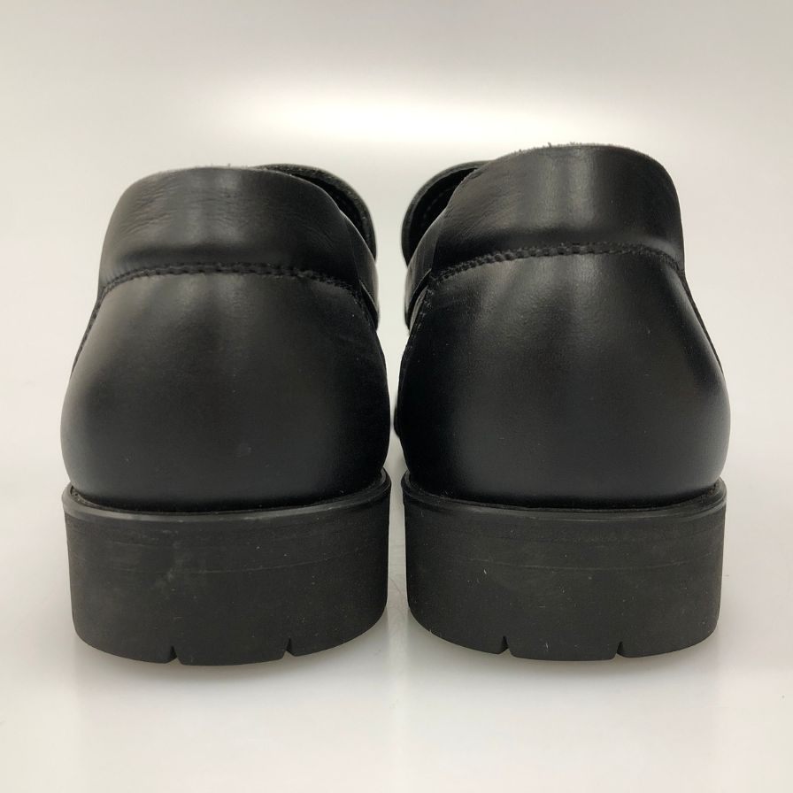 サルヴァトーレ フェラガモ レザーローファー ガンチーニ ブラック シルバー金具 サイズ5.5 レディース Salvatore Ferragamo 約24.5cm【AFC30】