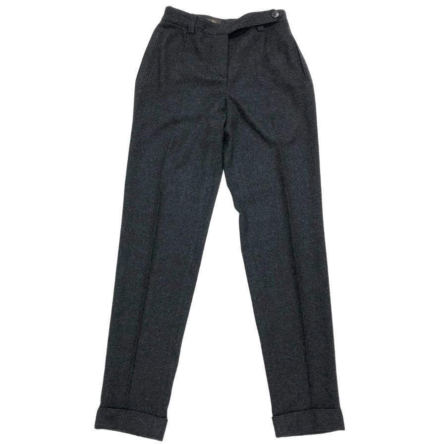 ロロピアーナ パンツ カシミヤ混 グレー レディース サイズ38 LoLo Piana 【AFB4】