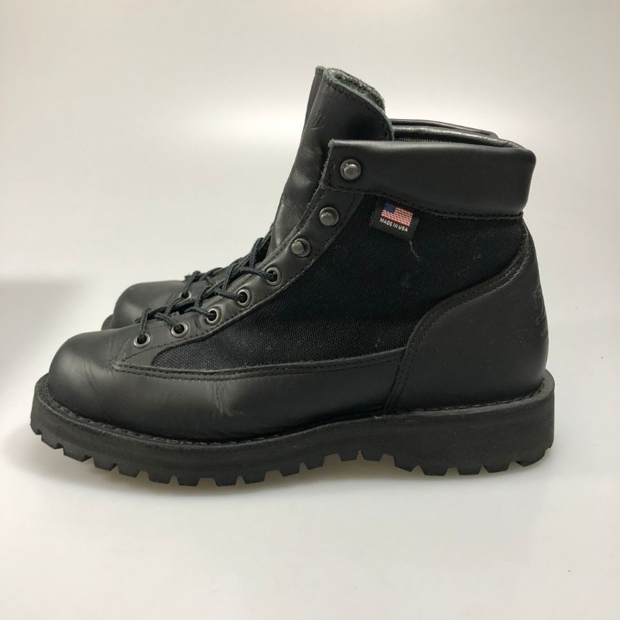 ダナー レザーブーツ ダナーライト 31400X ゴアテックス メンズ サイズ8 1/2 ブラック Danner 約26.5cm【AFD15-2】
