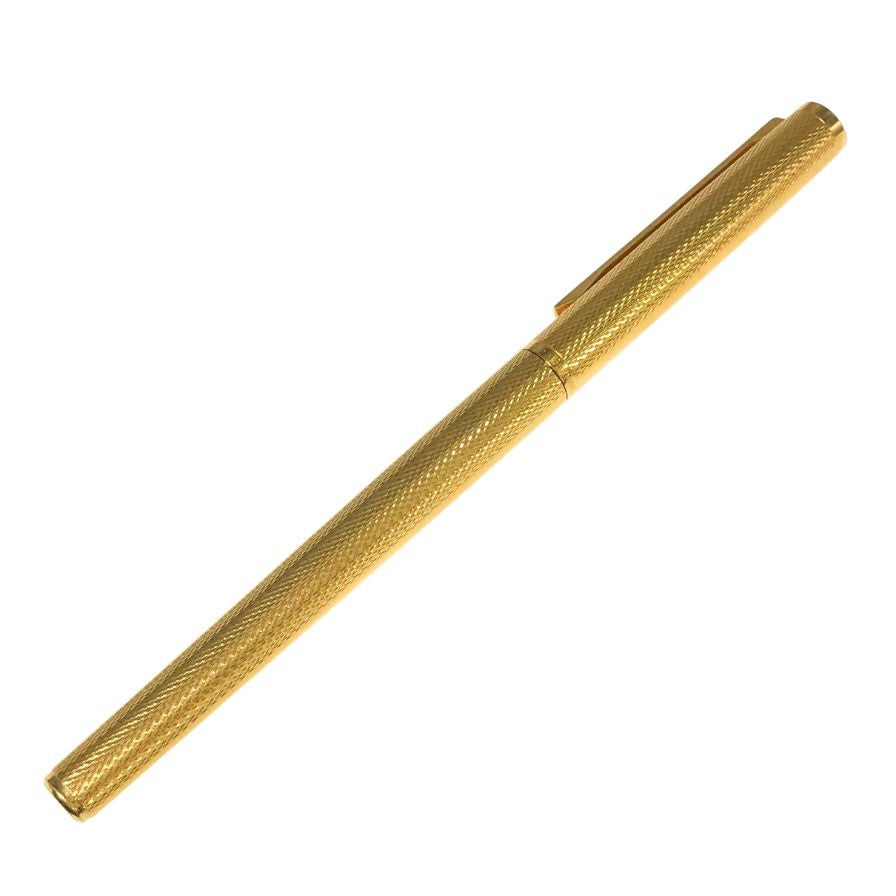 ダンヒル 万年筆 ジェムライン バーレイ ペン先14K dロゴ