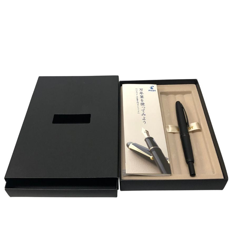 パイロット 万年筆 ノック式 キャップレス ペン先18K-750 マットブラック 黒 PILOT【AFI8】