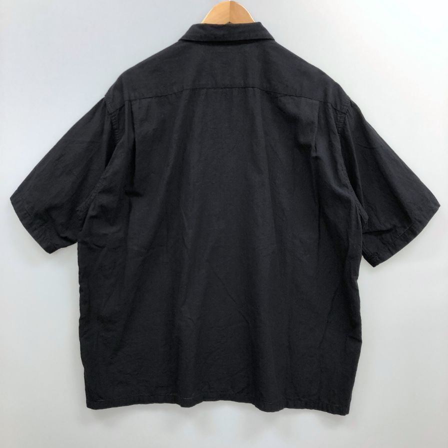 中古◆ゴールド バットダイ シャンブレー ベタシャン オープン シャツ ブラック サイズM GOLD VAT DYE CHAMBRAY OPEN SHIRT 【AFB25】