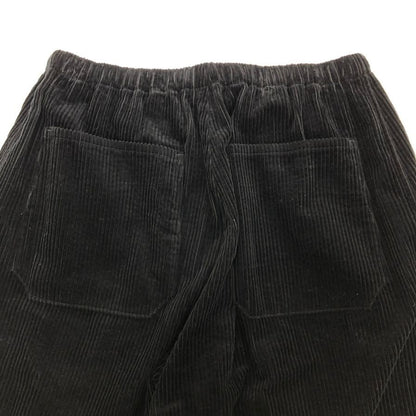 コモリ コーデュロイ ドローストリングパンツ C03-03007 ブラック メンズ サイズ2 COMOLI 【AFB25】