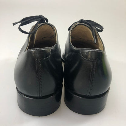 ブルックスブラザーズ レザーシューズ 内羽 パンチドキャップトウ ストレートチップ ブラック メンズ サイズ24.5 Brooks Brothers 約24.5cm【AFC33】