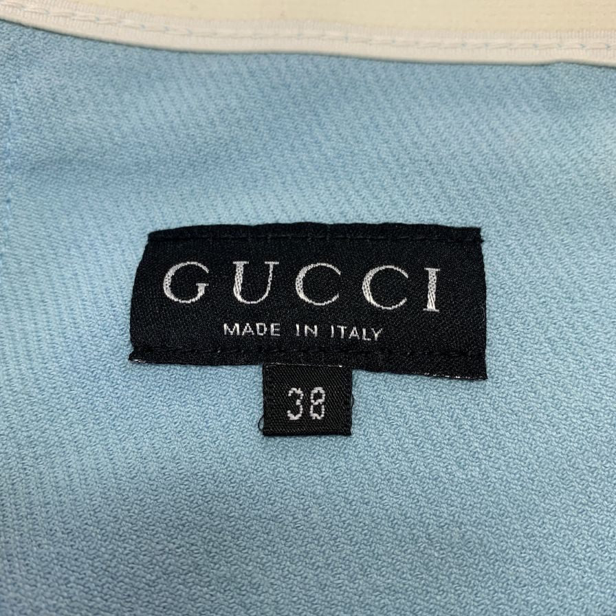 グッチ デニムスカート レディース サイズ38 ライトブルー GUCCI【AFB21】