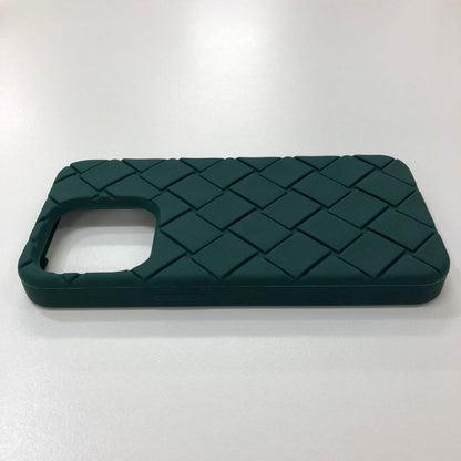 ボッテガヴェネタ iPhoneケース iPhone15Pro ラバー イントレチャート グリーン系 BOTTEGA VENETA【AFI7】【中古】