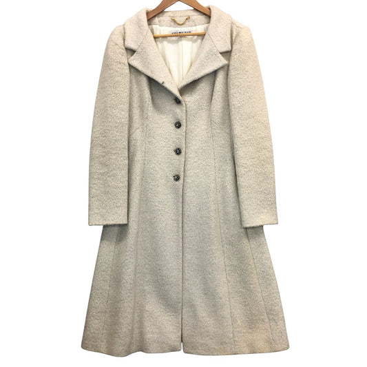 美品◆アンナモリナーリ ウールコート アイボリー系 レディース 40 Anna Molinari 【AFA19】