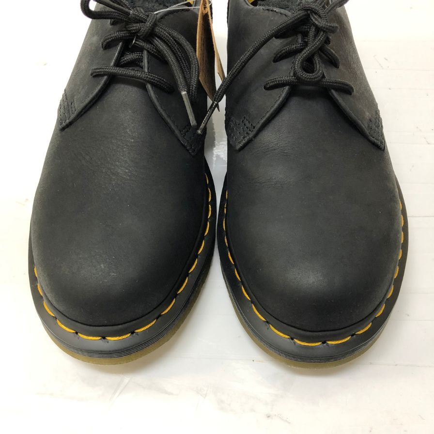 ドクターマーチン 26592001 バーマン ローカット 3ホールレザーシューズ ワイオミングレザー ブラック US9 メンズ Dr.Martens BERMAN LO 約27.0cm【AFD4】