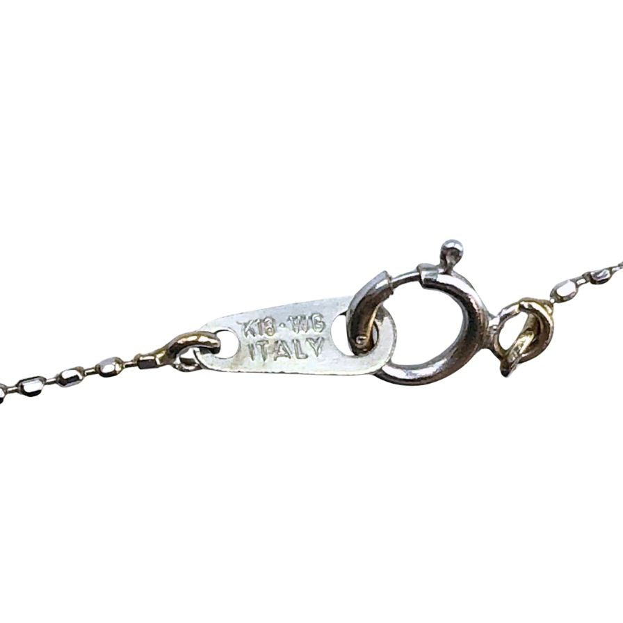 ノーブランド ネックレス K18WG 総重量1.2g【AFI17】