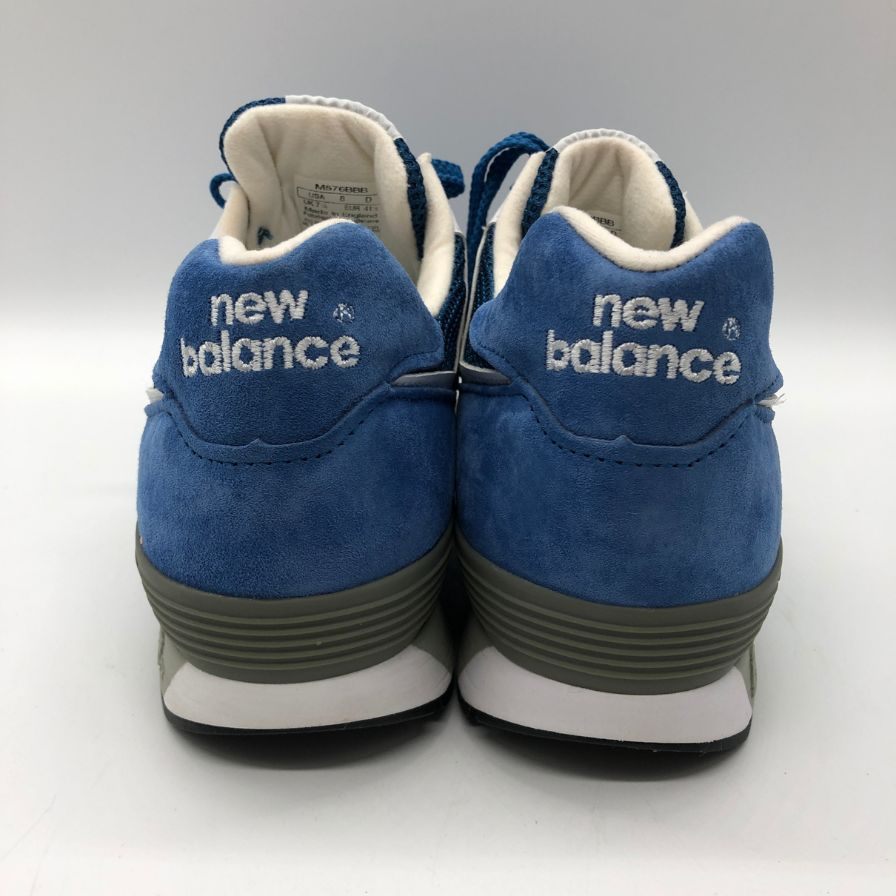 ニューバランス スニーカー M576BBB メッシュ×スエード イングランド製 メンズ ブルー サイズUK7.5 NEW BALANCE 約26.0cm【AFC47】