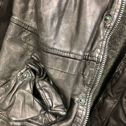 中古■ジョルジオ ブラート レザーコート ラム ブラック サイズ46 メンズ  giorgio brato 【AFA15】